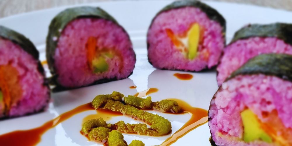 Easy Dragon Fruit Sushi Recipe - Rare Dragon Fruit