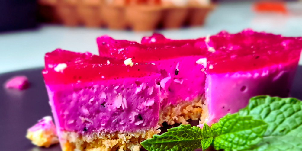 Dragon Fruit Cheese Cake Recipe