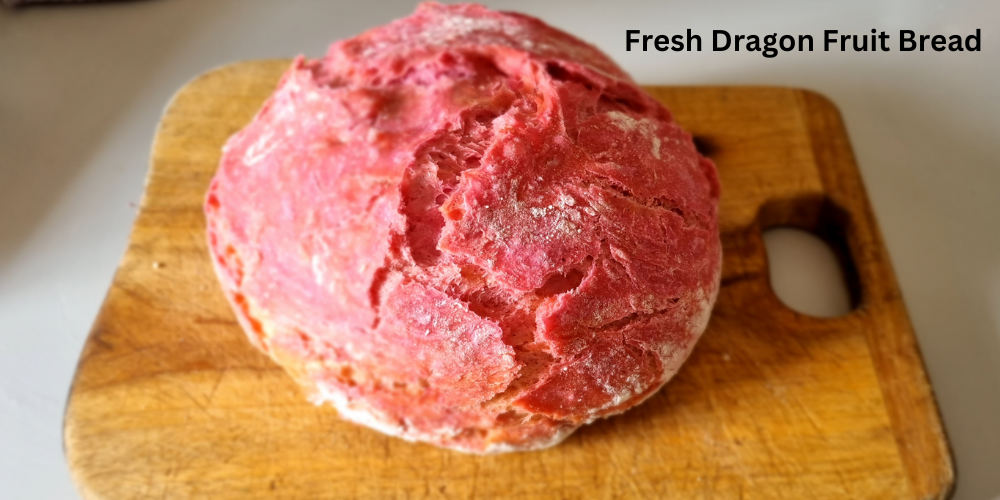 Lazy, easy dragon fruit bread recipe - Rare Dragon Fruit