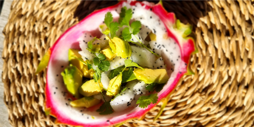 White Dragon Fruit & Avocado Guacamole