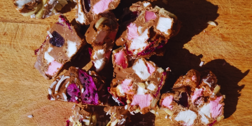 Dragon Fruit Rocky Road