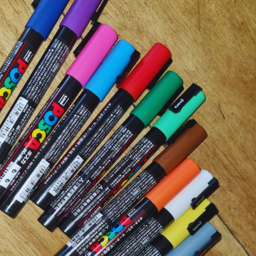 Posca pen the best pen for writing on dragon fruit cutting
