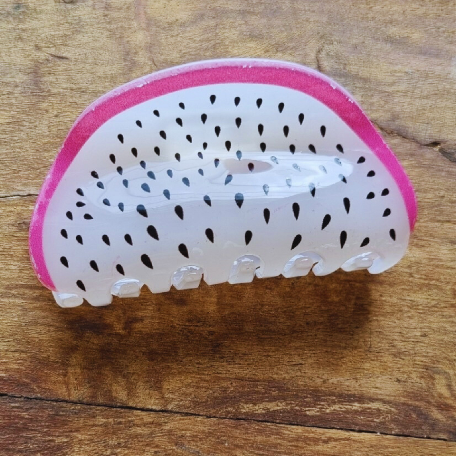 White Dragon Fruit Hair Clip - Rare Dragon Fruit