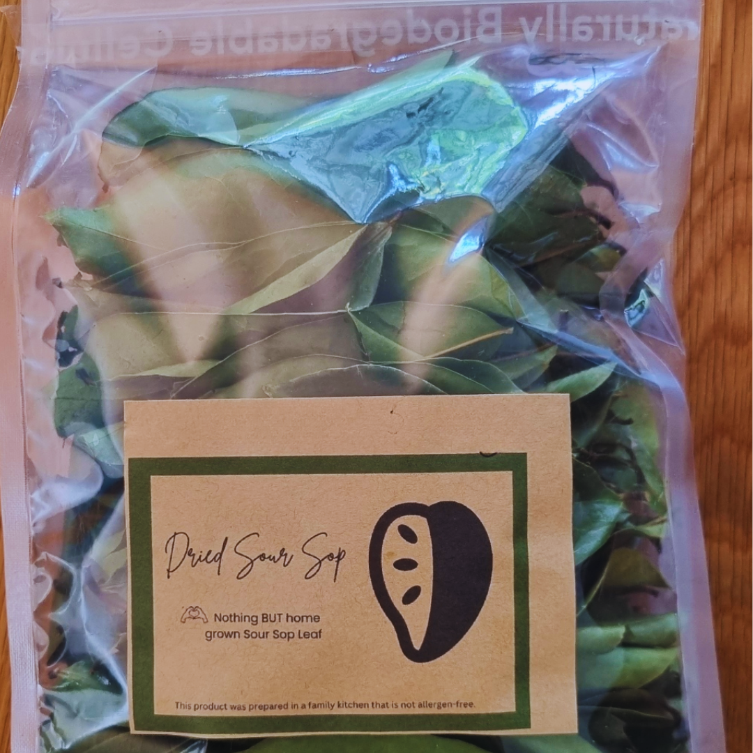 Dried Soursop Leaves – Farm Grown, Freshly Dried to Order