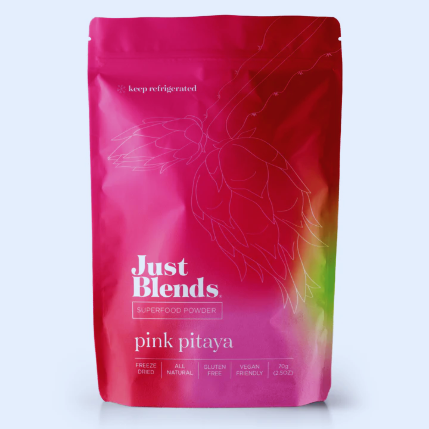 100% PURE FREEZE DRIED PINK PITAYA POWDER (70G) - Rare Dragon Fruit