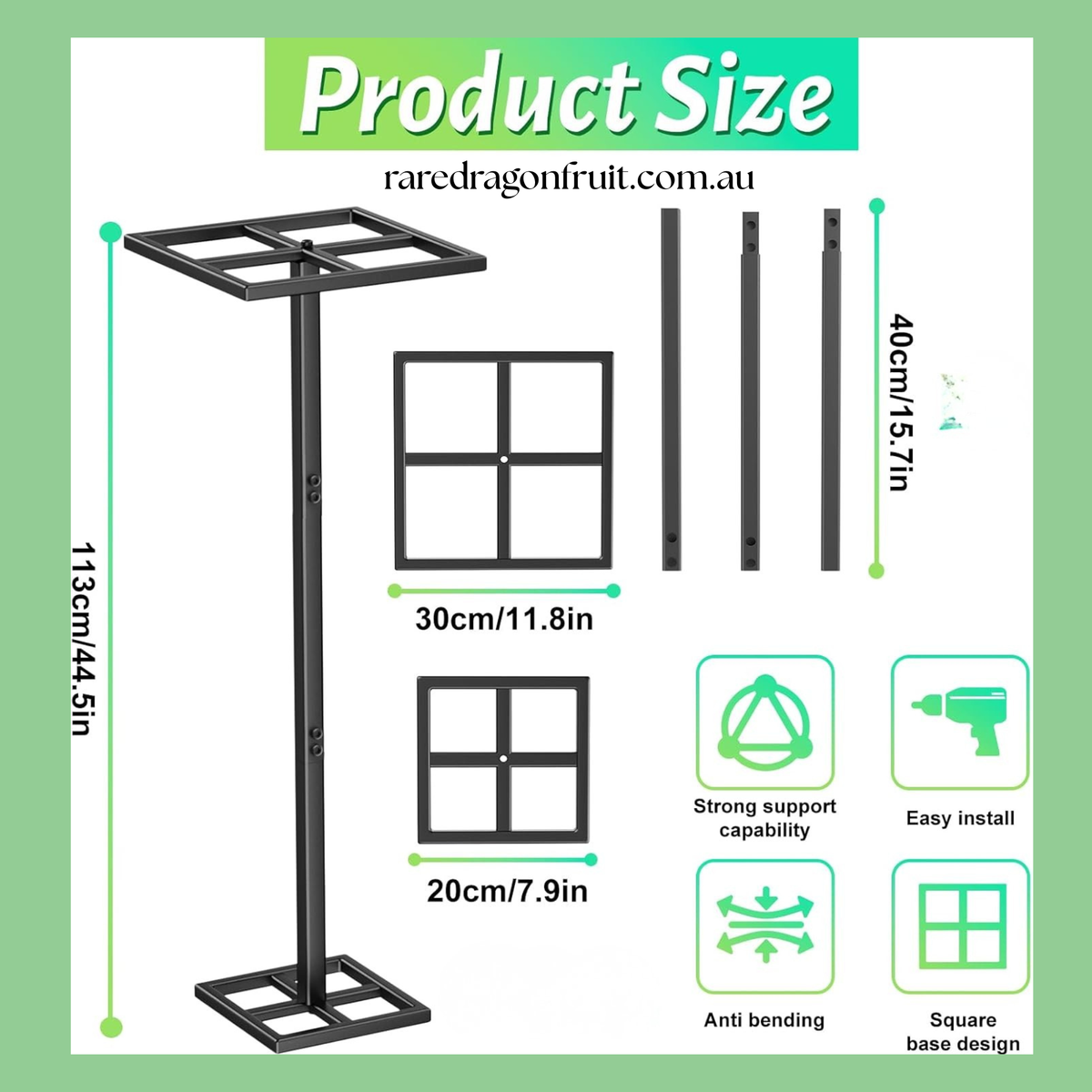 Dragon Fruit Trellis Square