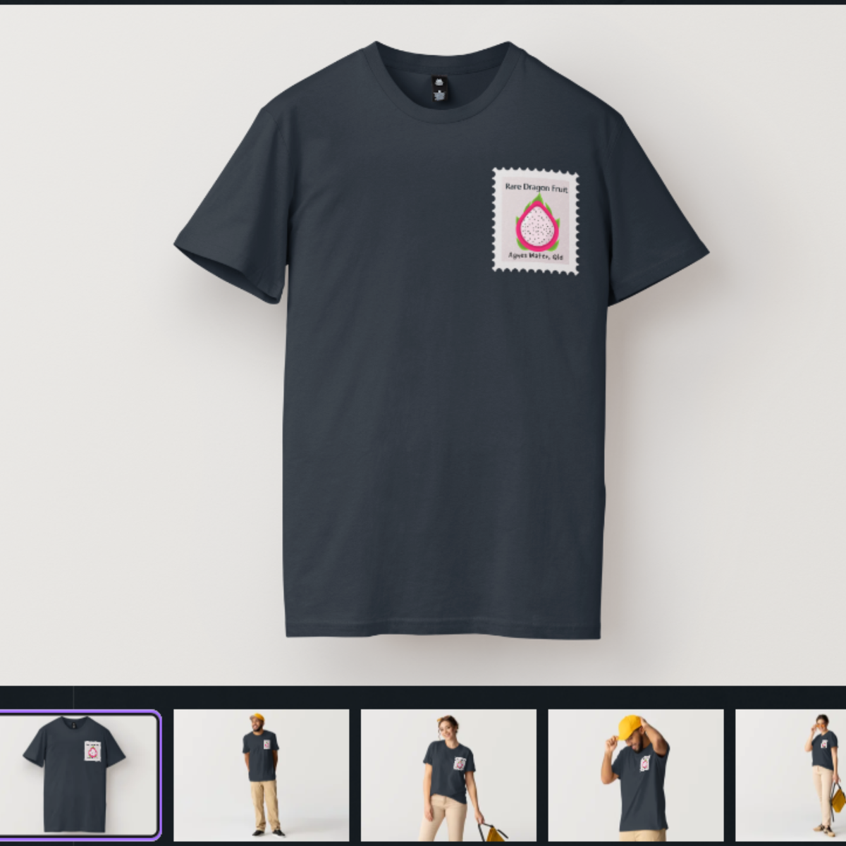 Rare Dragon Fruit Stamp Tee Shirt