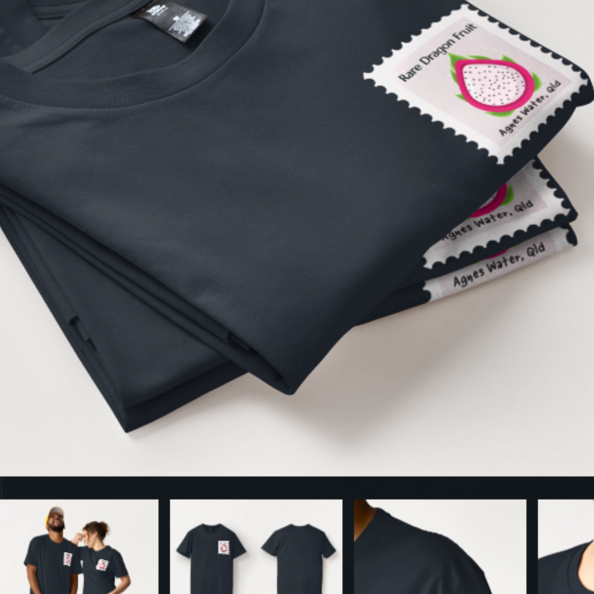 Rare Dragon Fruit Stamp Tee Shirt