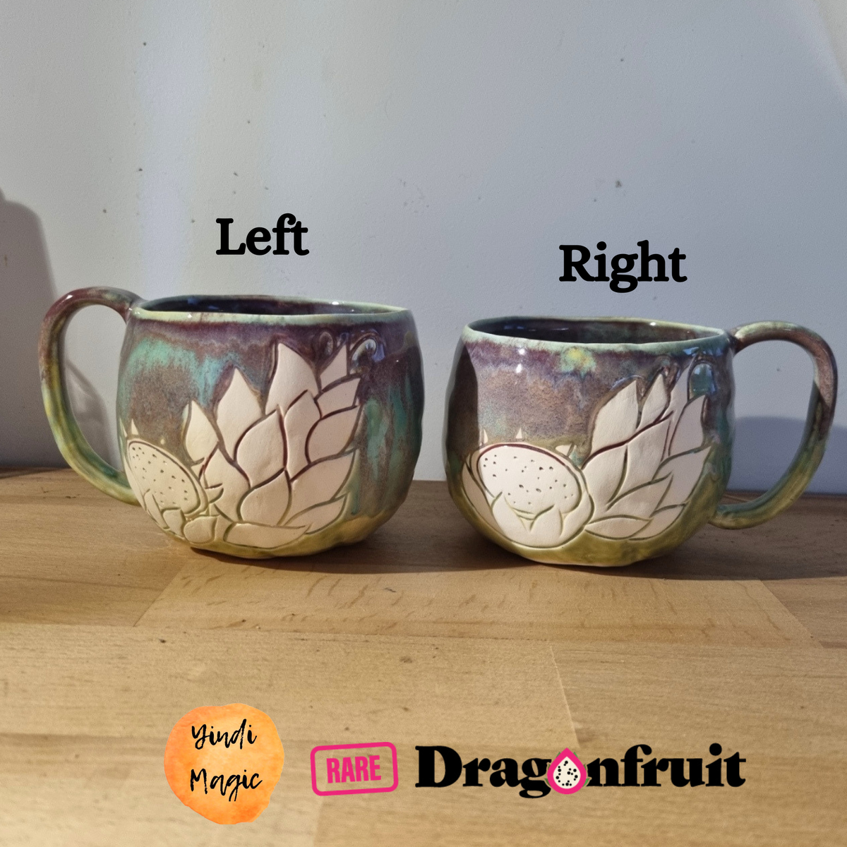 Yindi Magic Ceramic Mug – Dragon Fruit Design